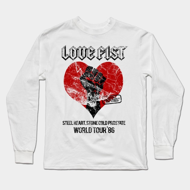 Love Fist - Tour Shirt Long Sleeve T-Shirt by RetroCheshire